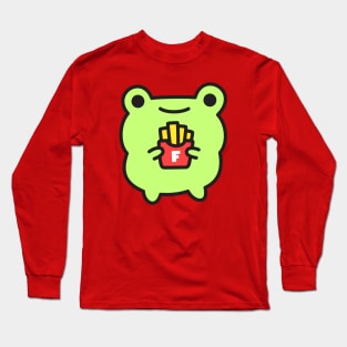 Frog with fries Long Sleeve T-Shirt